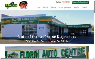 FLORIN AUTO CENTRE INC |* Auto repair, Tires, Brakes, Suspension, Alignment. Heater Repair Shop* website