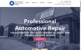 Professional Automotive Repair website