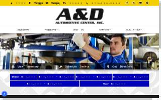 A & D Automotive Center website