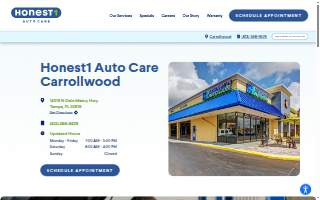 Honest-1 Auto Care of Tampa website