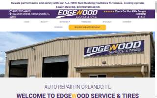 Edgewood Service and Tires website