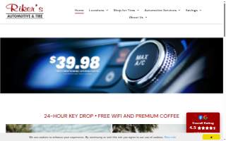 Riker's Automotive & Tire of Orlando website