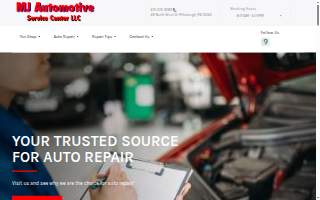 MJ Automotive website