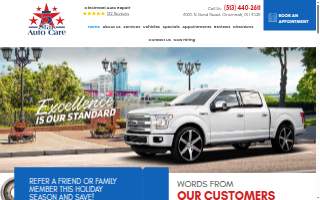 5 Star Auto Care website