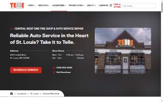 Telle Tire & Auto Centers Central West End website