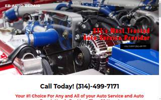 EB Auto Repair website