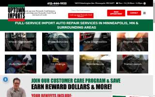 Uptown Imports - Foreign Auto Repair website