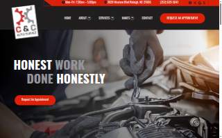 C & C Auto Service website