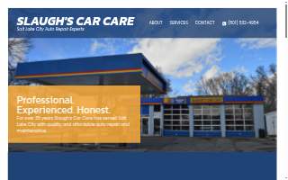 Slaugh's Car Care website