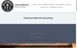 Lok Automotive website