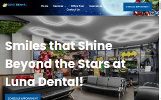 Luna Dental website