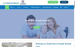 Tenth Street Family Dental website
