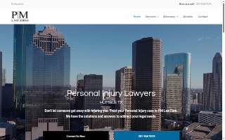 PM Law Firm website