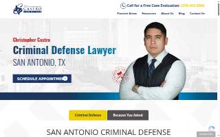 Castro Criminal Lawyer website