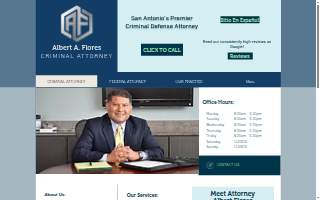 The Law Office of Albert Flores website