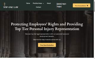 Top One Law website