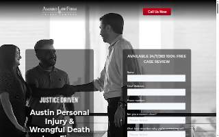 Amaro Law Firm - Austin website