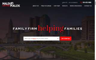 Malek & Malek Law Firm website