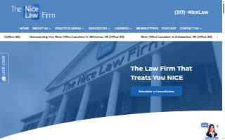 The Nice Law Firm, LLP of Indianapolis website