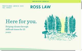 Ross Law PDX website