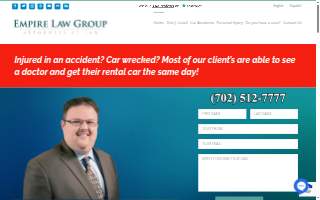 Empire Law Group of Las Vegas website