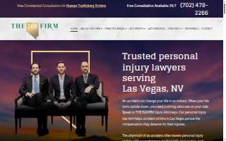 THE702FIRM Injury Attorneys website