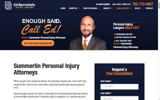 Edward M. Bernstein & Associates Accident and Injury Lawyers website