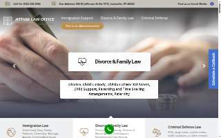 Attum Law Office of Louisville website