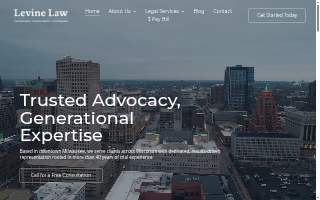 Levine Law website