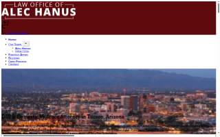 Law Office of Alec Hanus website