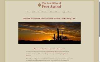 The Law Office of Peter Axelrod website
