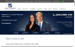First Choice Law website