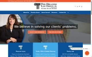 The Orlando Law Group website