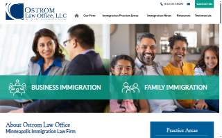 Ostrom Law Office website