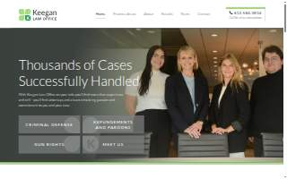 Keegan Law Office website
