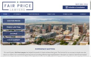 Fair Price Lawyers website