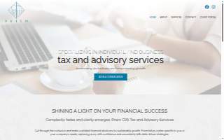 Prism Tax and Advisory website
