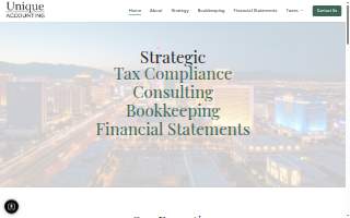 Unique Accounting - CPA Firm of Las Vegas website