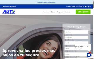 Auto International Insurance website