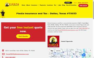 Fiesta Auto Insurance & Tax Service of Dallas website