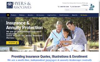 Hyers & Associates Insurance website
