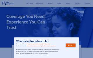 First Acceptance Insurance website