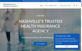 Nashville Premier Health Insurance website