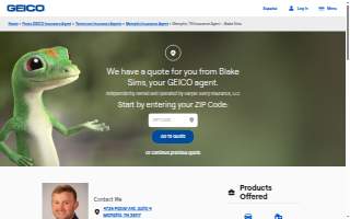 Blake Sims - GEICO Insurance Agent website