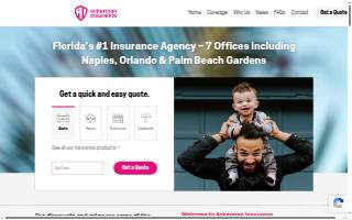 Ackerman Insurance Services website