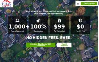 Texas Signature Realty | 100% Commission Real Estate Brokerage website