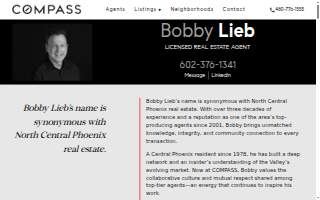 Bobby Lieb, REALTOR - COMPASS website
