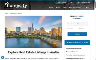 HomeCity Real Estate website