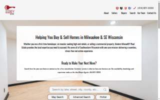 Modern Milwaukey Real Estate website