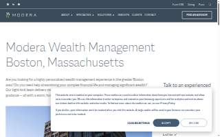 Modera Wealth Management of Boston website